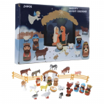 S&uuml;nnistseen Advendikalender 24 vaigu miniatuurid P&uuml;ha perekond Magi lambakoer ingel Lambad, talliloomad tarad Ideaalne j&otilde;ulukink 1