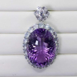 Sace Gems 18 * 25 mm naturaalsest amet&uuml;stist ripats kaelakee 925 Sterling h&otilde;be naistele pulmapeo peen ehe kingitus lilla