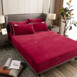 Pehme sametist voodilina elastsete ribadega libisemiskindlad reguleeritavad madratsikatted &uuml;hekordsete pehmete soojade ja mugavate voodikatete jaoks 90x200cm Only a Sheet