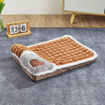 Four Seasons Thick Deep Sleep Pet Bed Cat Kennel V&auml;ikese ja keskmise koera lemmiklooma matt M roheline