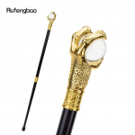 Kuldne draakoni k&uuml;&uuml;narhaare klaaskuul jalutuskepp mood Dekoratiivne jalutuskepp Gentleman Elegantne Cosplay nupp Crosier 93cm