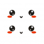 2 tk Lovely Eye/Panda multikas helkurauto tahavaatepeegli kleebise kleebise kujundus 2#