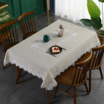 Vintage linane laudlina, imav kodune kohvilaualina, kulumiskindel lauakatte r&auml;tik kvaliteetsest riidest dekoratiivne kandiline laudlina 110*160