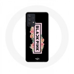 &Uuml;mbris Samsung galaxy A32 5G Blackpinki logoga roosa ja must
