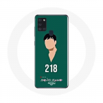 Samsung Galaxy A21S &uuml;mbris Squid Game Cho Sang woo number 218
