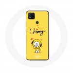 Coque pour Xiaomi Redmi 9C BTS Bangtan Gar&ccedil;ons BT21 Chimmy Jimin Fond Jaune