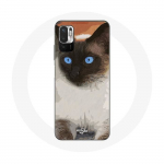 &Uuml;mbris Xiaomi Poco M3 Pro siiami kassi must-valgetele sinistele silmadele