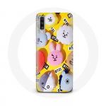 Coque pour Samsung Galaxy A50 BTS Bangtan Sonyeondan BT21 Tata Chimmy Cooky Rj Shooky Koya Mang Et Van