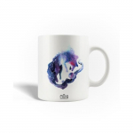 Mug en C&eacute;ramique Impression d'Art Galaxy Fox par Rubis Firenos