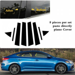 8 tk auto samba postid Dekoratiivne paneelkleebis Ukse akna trimmikatte v&auml;listarvikud Hyundai Elantra sedaani 2017-2020 jaoks