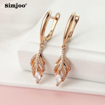 SIMJOO Rose Gold Color karakteriga k&otilde;rvar&otilde;ngad Naiste lehtede stiilis k&otilde;rvar&otilde;ngad