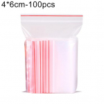 100 tk Plastikust L&auml;bipaistvad Isekleepuvad Pakendikotid K&uuml;psiste Toidu S&auml;ilituskotid 4x6cm 100pcs