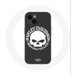 Coque pour Iphone 14 Harley Davidson Motors Tete de mort - Maniacase