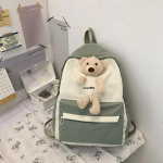 T&uuml;drukute armas koomiksikaru seljakott kontrastse v&auml;rviga vargusvastane &otilde;lakott mitmek&uuml;lgne koolikott teismelistele t&uuml;drukutele veekindel kooli seljakott 30*12.5*40.5cm roheline