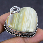 Natural Imperial Jasper Gemstone 925 Steling Silver Jewelry Pendant 1.85 p3i90