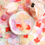 Unisex Fashion j&auml;&auml;tunud helmed 200 tk K&auml;ev&otilde;ru kaelakee Floret Receptacle Fashion sooja v&auml;rvi k&auml;sitsi valmistatud akr&uuml;&uuml;l DIY ehted tarvikud materjalid 15 mm 200pcs mitmev&auml;rviline