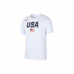 Nike Team USA Korvpalli Treening T-s&auml;rk Sporditr&uuml;ki ja Kiirkuivava Tehnoloogiaga Meeste Topp Valge AV4352-100 3XL