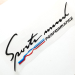 1 x helkur Sports Mind Tootja /// M Performance kleebis Vin&uuml;&uuml;l auto esitulede kleebis Kapoti kapoti kleebis (14*40 cm) must