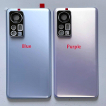 6.28'' For Xiaomi Mi 12 MI12 Battery Cover Rear Door Housing Back +Sticker For Xiaomi 12 Mi 12 Middle Frame+Side Key Blue No Cam Frame