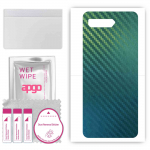 apgo Protective Skin Sticker for the back compatible with Asus ROG Phone 5s, Wrap Film, Foil, Vinyl - Pattern Carbon Chameleon CAKA1