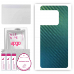 apgo Protective Skin Sticker for the back compatible with OnePlus 10 Pro Extreme Edition, Wrap Film, Foil, Vinyl - Pattern Carbon Chameleon CAKA1