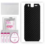apgo Protective Skin Sticker for the back compatible with Ulefone Armor 3W, Wrap Film, Foil, Vinyl - Pattern Carbon Black