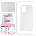 apgo Protective Skin Sticker for the back compatible with Realme 8 5G, Wrap Film, Foil, Vinyl - Pattern Matte Transparent