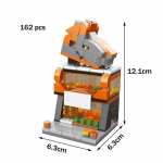 DIY arhitektuuripood T&auml;navavaade Toidumaja Ehitusplokid Komplekt T&uuml;drukute Klotsid Klassikaline Film Modell Laste M&auml;nguasjad Lastele