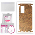 apgo Protective Skin Sticker for the back+sides compatible with Xiaomi 12, Full Wrap Film, Foil, Vinyl - Pattern Rusty Copper