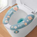 Kodumajapidamises kasutatava tualettruumi istme kleebis, nelja aastaaja universaalne WC-istme multikas, armas veekindel WC-kleebis 36cm*8.5cm