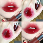 Mirror Nude huulel&auml;ige tumepruun punane huuleglasuur p&uuml;siv sametine vedel huulepulk naiste meik kosmeetiline l&auml;ikega huule&otilde;li