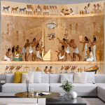 Vana-Egiptuse seinavaibad Seinaripp Hierogl&uuml;&uuml;filised nikerdused Boho Toakaunistused Aksessuaarid Egiptuse Seinavaibad Esteetilised 230x180cm