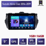 Auto raadio stereo Suzuki Alivio Ciaz 2014-2019 jaoks 9-tolline 2 DIN Android Auto CarPlay navigatsioon GPS auto multimeediam&auml;ngija 1+16GB