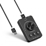 USB arvuti helitugevuse kontroller BT5.1 helisaatja U ketta taasesitus v&auml;line helikaart must