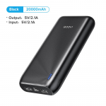 QOOVI 20000mAh Power Bank kaasaskantav laadija iPhone 15 Xiaomi jaoks Samsung Huawei v&auml;line aku 10000 mAh PowerBank 20000mAh must