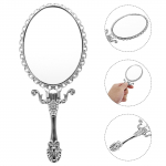 K&auml;eshoitav kompaktne peegelmeikipeegel k&auml;epidemega lauapeegel v&auml;ike meigipeegel naistele k&auml;sitsi vintage kompaktne reisimiseks