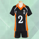 Anime Haikyuu Cosplay kost&uuml;&uuml;m Karasuno keskkooli v&otilde;rkpalliklubi Hinata Shyouyou Kageyama spordir&otilde;ivad kampsunid Halloweeni kingitused XL