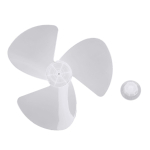 Fan Replacement Parts 16 inch Plastic Fan Blade 3 Leaves with/without Fan Nut for Stand Table Fanner 16 Inch with Fan Nut valge