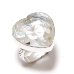 White Topaz Gemstone Handmade 925 Sterling Silver Gift Jewelry Ring Size 9 j9w11