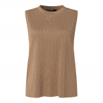 ZANZEA Naiste vabaaja O-kaelusega suvised varrukateta kudumid 4XL valge