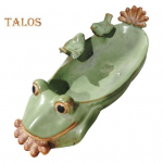 Konnakujuline mesilass&ouml;&ouml;tja Armas keraamiline vaigust&ouml;&ouml;tur Aia kastmistass Mahlane lillepott &otilde;ue sisekujunduseks roheline