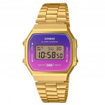 Casio Vintage digitaalse kullatooniga roostevabast terasest k&auml;ev&otilde;ru kvarts A168WERG-2A unisex kell mitmev&auml;rviline