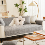 Paks pl&uuml;&uuml;sist diivanikate elutuppa &Uuml;hev&auml;rviline libisemiskindel diivanipadi matt Jacquard diivanikate Pehme toolidiivani r&auml;tik Avaleht 30x50cm pillowcase beež