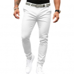 Meeste &uuml;hev&auml;rviline &uuml;likond, pikad p&uuml;ksid, keskmise k&otilde;rgusega kaldus taskud, t&otilde;mblukk, &otilde;hukesed, &otilde;hukesed, kontorip&uuml;ksid, p&uuml;ksid, t&ouml;&ouml;riided L valge