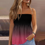 Naiste topid, armas seksikas &otilde;lavaba mustriga varrukateta T-s&auml;rk S