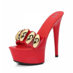 Eilyken Suvised t&auml;navastiilis naiste sussid Disain Ultra Stiletto k&otilde;rged kontsad kingad avatud varbaga &ouml;&ouml;klubi pulm 35 must