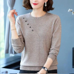 &Uuml;markaelusega kampsun, kootud pulloverid, pehmed kampsunid naistele kevad-s&uuml;gis-talv kudumid Pull Femme topid 2XL