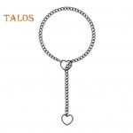 Naiste kaelakee, s&uuml;dame kujuga &otilde;&otilde;nes kett, reguleeritav hip-hop punk stiilis roostevabast terasest peoklubi j&otilde;udlus kaelaehted must