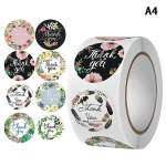 500 tk 1-tollised romantilised lilled t&auml;nukleebiste rull &uuml;mbrikupulmadeks