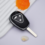 H&otilde;bedane TPU 2 3 nupuga v&otilde;tme&uuml;mbrise kaane kate Renault Megane Duster Modus Espace Laguna Logan jaoks DACIA Sandero Clio Kangoo kaitsetarvikute jaoks 2 Button key case valge
